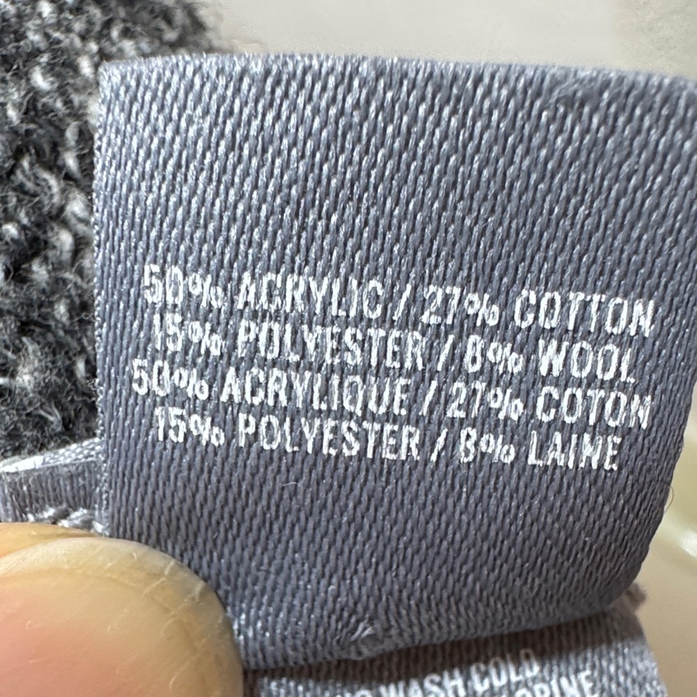 Aerie Gray Textured Knit Hat. - Picture 7 of 9